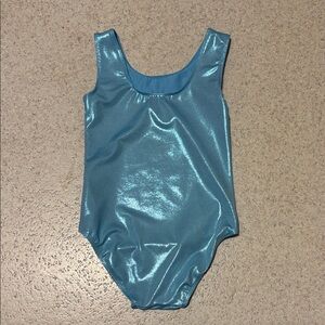 Source Unknown Shimmery Light Blue Kids One-Piece Bodysuit(leotard)